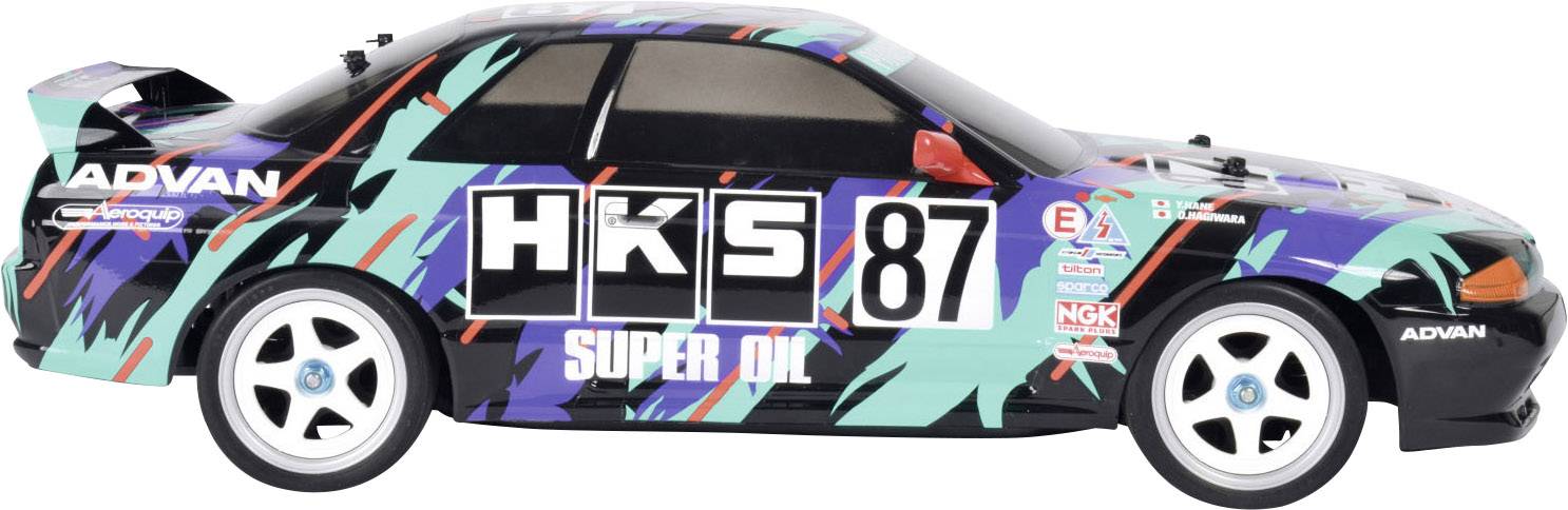 Tamiya TT-01E HKS Nissan Skyline GT-R Brushed 1:10 RC Modellauto Elektro Straßenmodell Allradantrieb (4WD) Bausatz