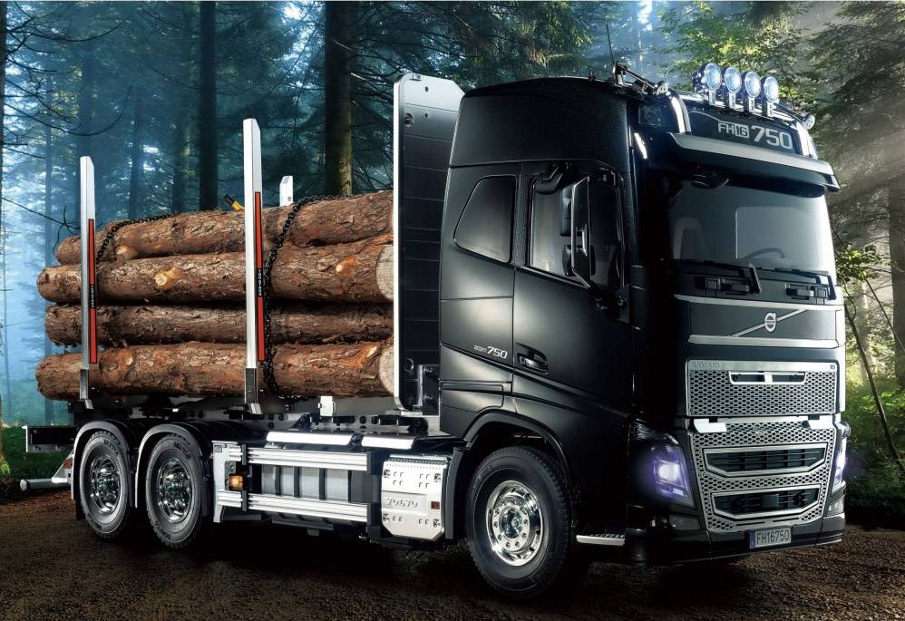 Tamiya 56360 Volvo FH16 Globtrotter 750 6x4 Timber Truck 1:14 Elektro RC Modell-LKW Bausatz