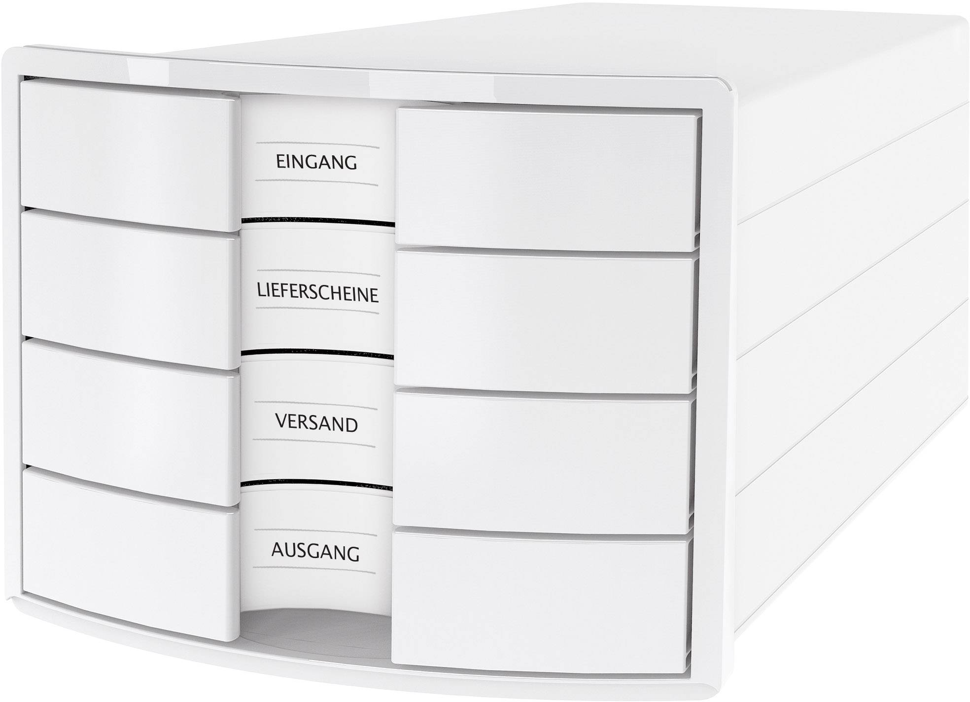 HAN Schubladenbox IMPULS 1012-12 DIN A4/C4 4Fächer geschl. ws