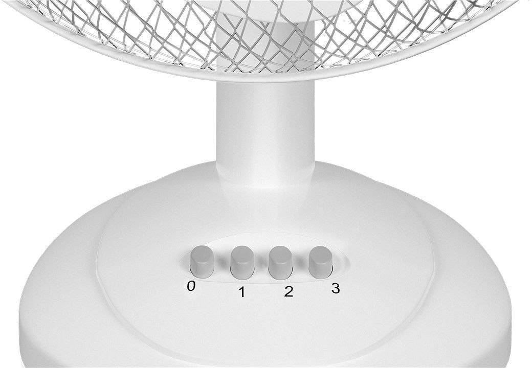 Goobay 12" Tischventilator Tischventilator 40 W (Ø x H) 35 cm x 42 cm Weiß Oszillierend