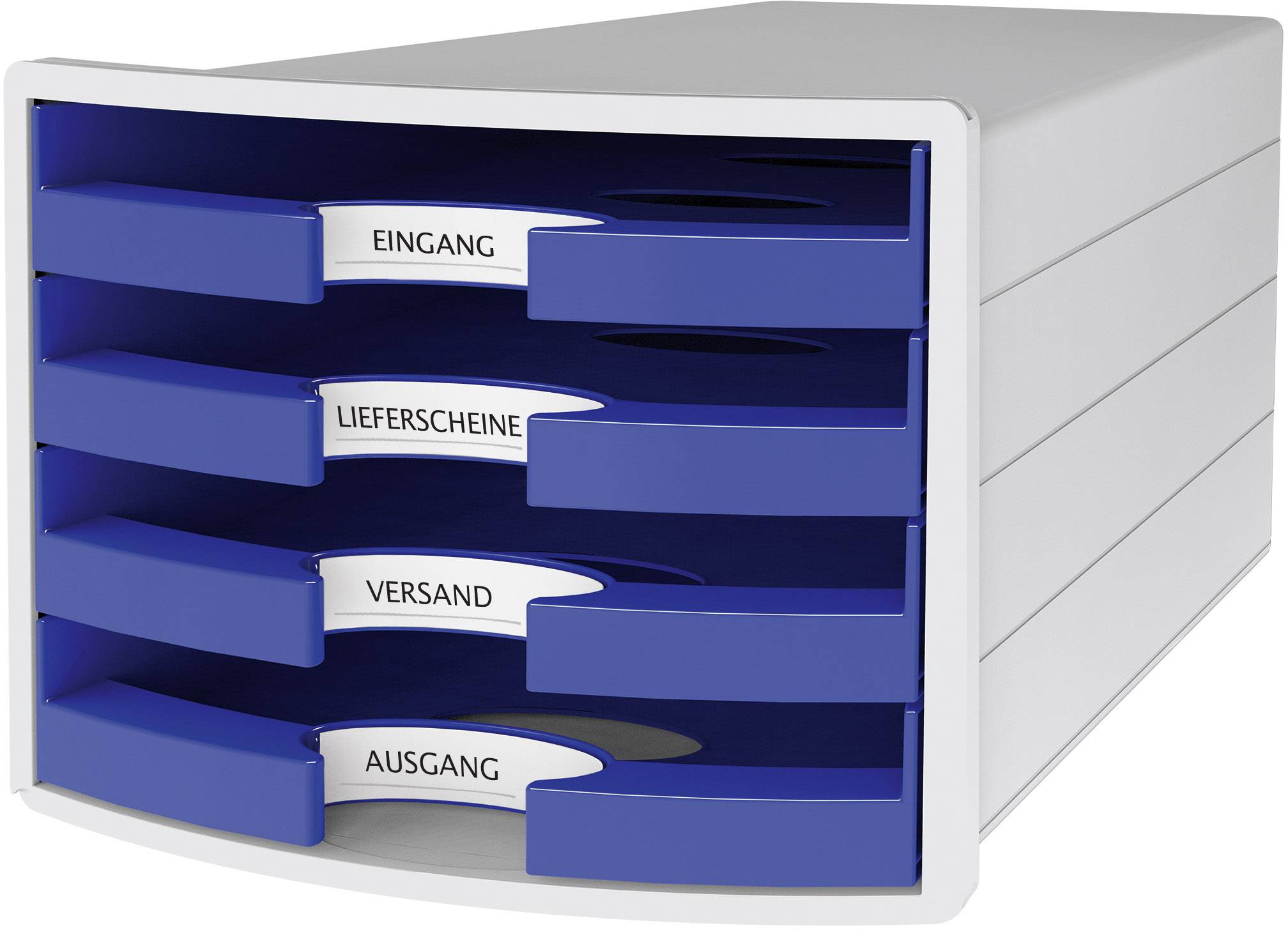 HAN IMPULS 2.0 1013-14 Schubladenbox Lichtgrau DIN A4, DIN C4 Anzahl der Schubfächer: 4