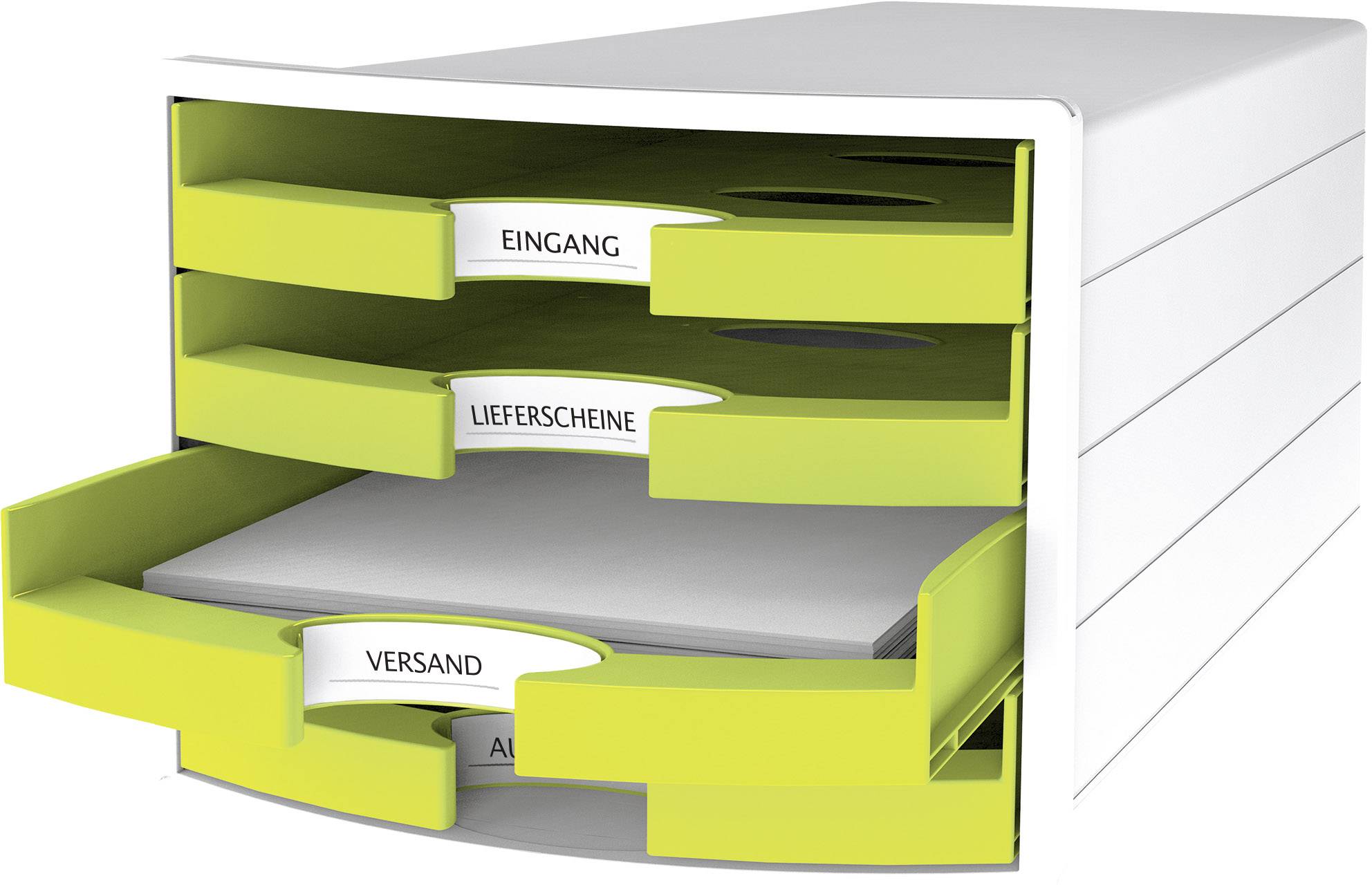 HAN IMPULS 2.0 1013-50 Schubladenbox Weiß DIN A4, DIN C4 Anzahl der Schubfächer: 4