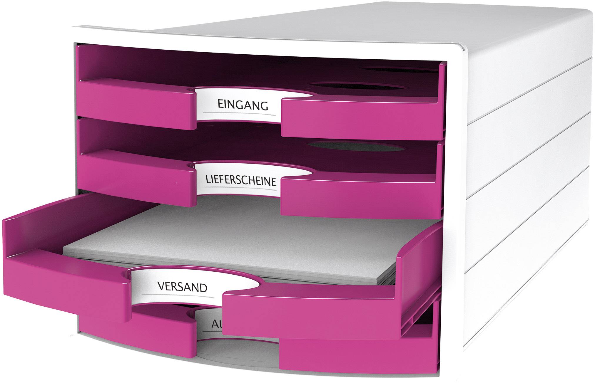 HAN IMPULS 2.0 1013-56 Schubladenbox Weiß DIN A4, DIN C4 Anzahl der Schubfächer: 4