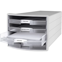 HAN IMPULS 2.0 1013-63 Schubladenbox Lichtgrau DIN A4, DIN C4 Anzahl der Schubfächer: 4 HAN IMPULS 2.0 1013-63 Schubladenbox Lichtgrau DIN A4, DIN C4 Anzahl der Schubfächer: 4