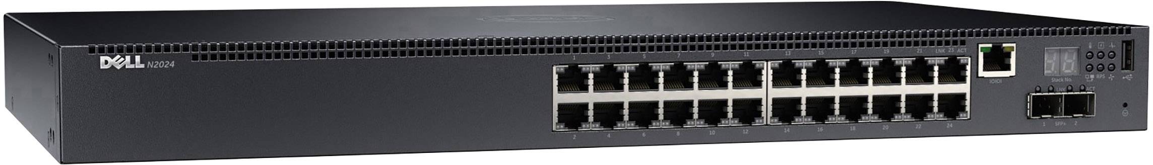 Dell 210-ABNV N2024 - Switch - L2+ Netzwerk Switch 1 / 10 GBit/s