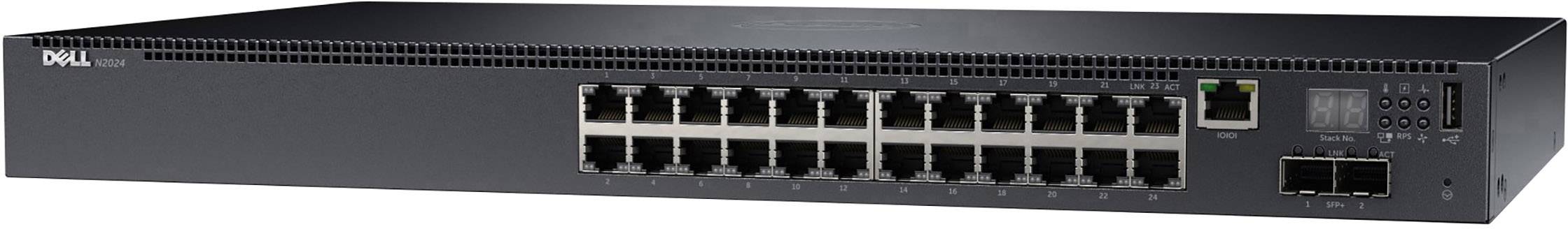 Dell 210-ABNV N2024 - Switch - L2+ Netzwerk Switch 1 / 10 GBit/s