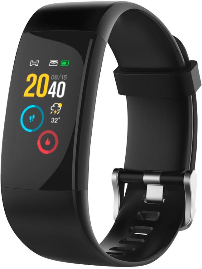 Swisstone Fitness-Tracker Schwarz