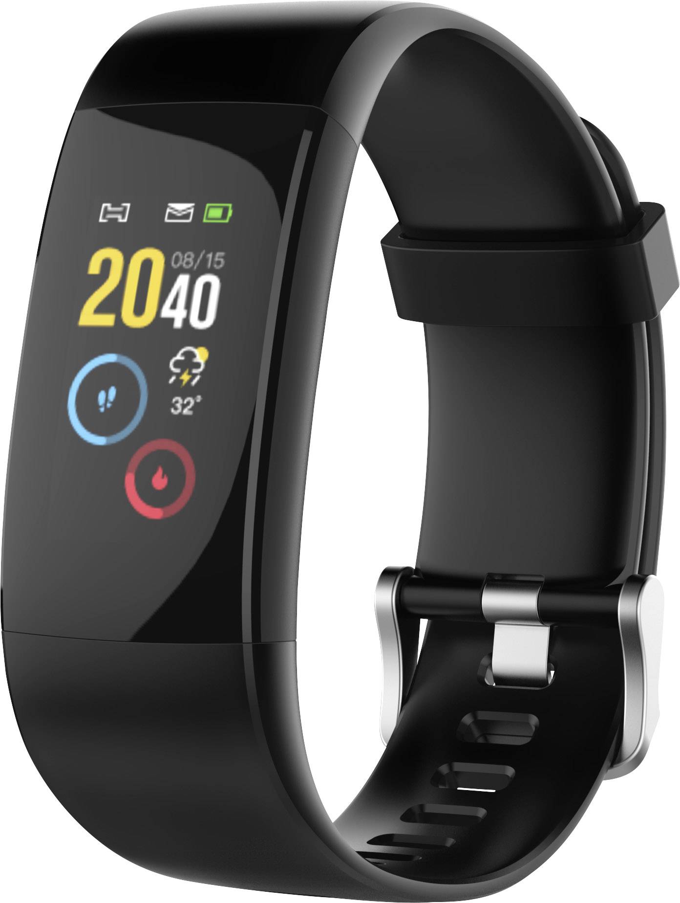 Swisstone Fitness-Tracker Schwarz