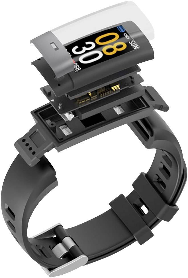 swisstone SW 620 ECG Fitness-Tracker Schwarz