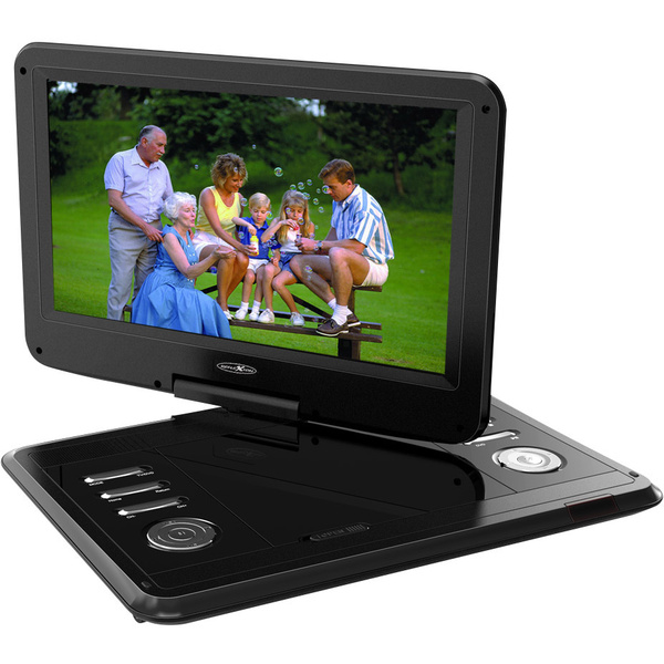 Reflexion DVD 1217 Tragbarer TV mit DVD-Player 29.5 cm 11.6 Zoll EEK: D (A - G) inkl. DVB-T Antenne, inkl. 12 V Kfz-Anschlusskabel Schwarz