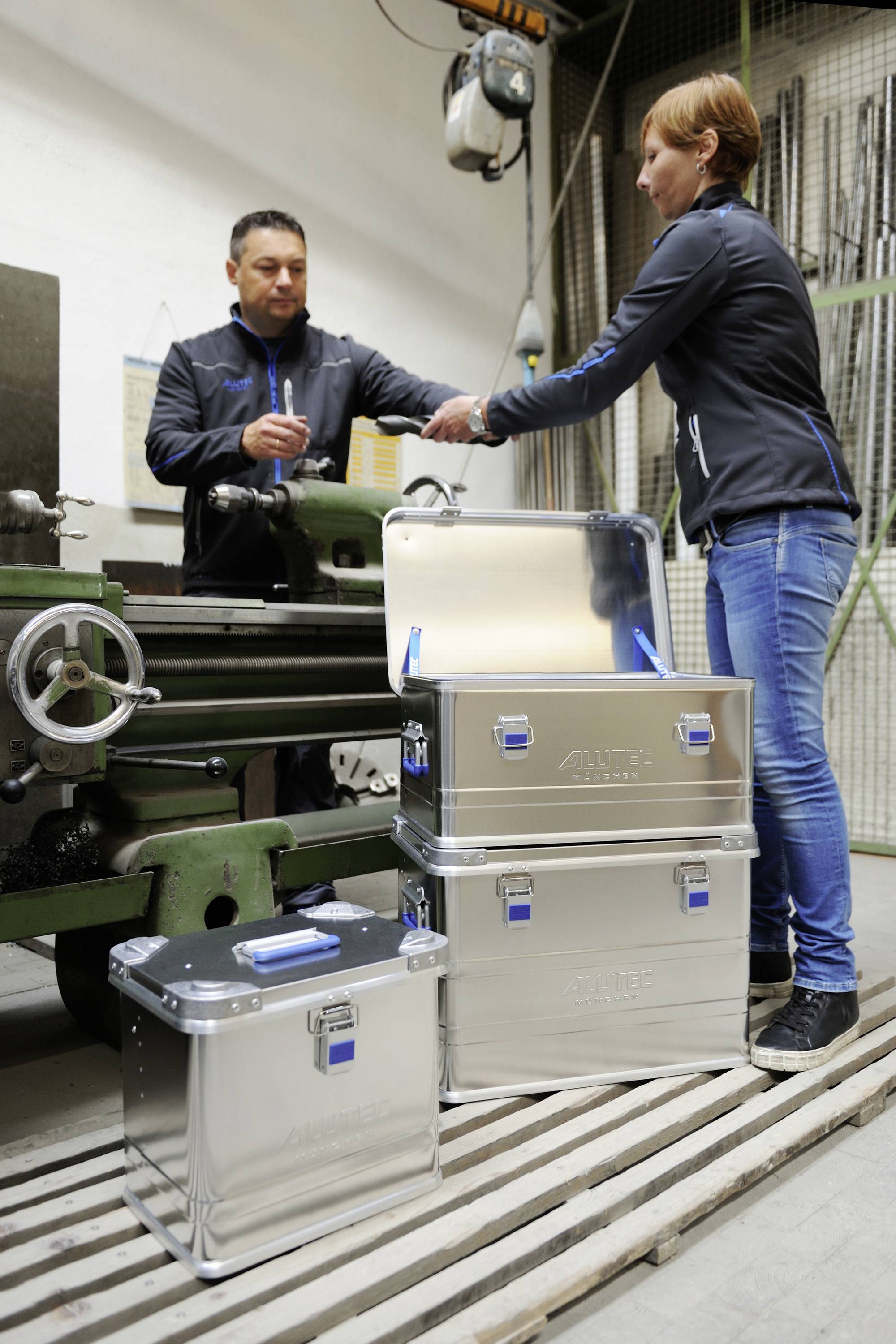 Alutec INDUSTRY 92 13092 Transportkiste Aluminium (L x B x H) 780 x 385 x 379mm