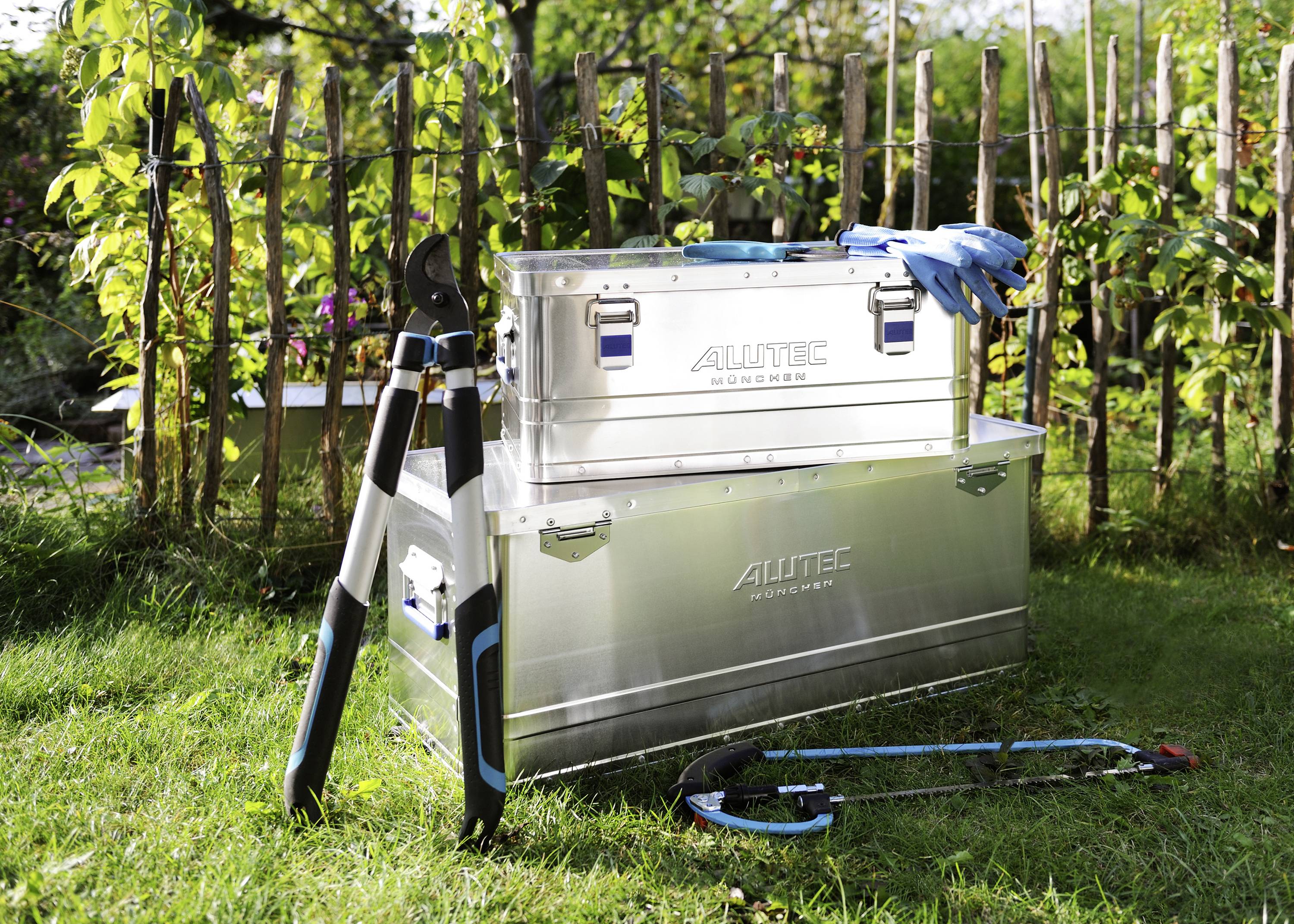 Alutec BASIC 80 10080 Transportkiste Aluminium (L x B x H) 775 x 385 x 325mm