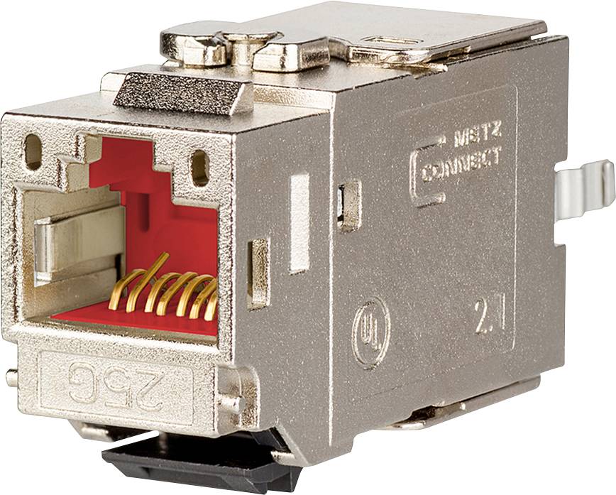 Metz Connect 130B21-25-E RJ45-Einbaumodul E-Dat, Keystone 1 St.