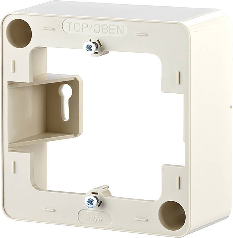 Metz Connect 130829-01-I Aufputzrahmen Perlweiß