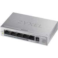 ZyXEL GS1005HP-EU0101F Netzwerk Switch 5 Port 2000 MBit/s PoE-Funktion ZyXEL GS1005HP-EU0101F Netzwerk Switch 5 Port 2000 MBit/s PoE-Funktion