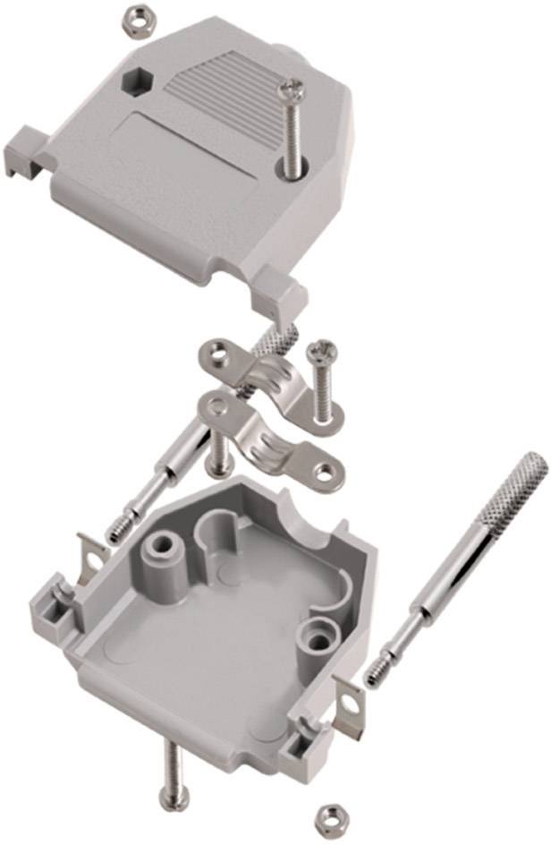 Encitech CCOV09-SCL-LG 2360-0102-31 D-SUB Gehäuse Polzahl: 9 Kunststoff 180° Hellgrau