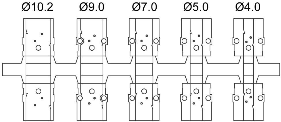 Encitech DTZK09-PCLG-K 6560-6105-01 D-SUB Gehäuse Polzahl: 9 Zinkdruckguss 180° Metall