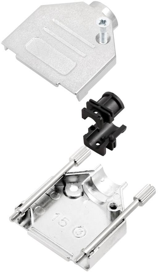 Encitech DTZK37-NM-K 6560-0165-04 D-SUB Gehäuse Polzahl: 37 Zinkdruckguss 180° Metall 1St.