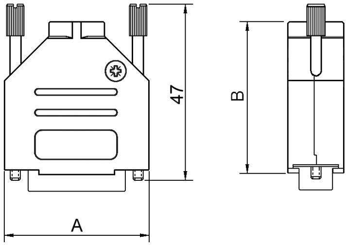 Encitech DTZK37-NM-K 6560-0165-04 D-SUB Gehäuse Polzahl: 37 Zinkdruckguss 180° Metall 1St.