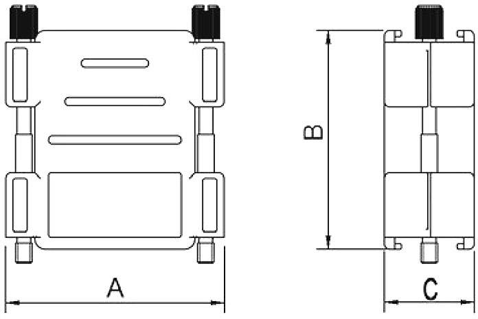 Encitech DPAK-M-09-K 1511-0101-01 D-SUB Adaptergehäuse Polzahl: 9 Kunststoff 180° Metallic 1St.