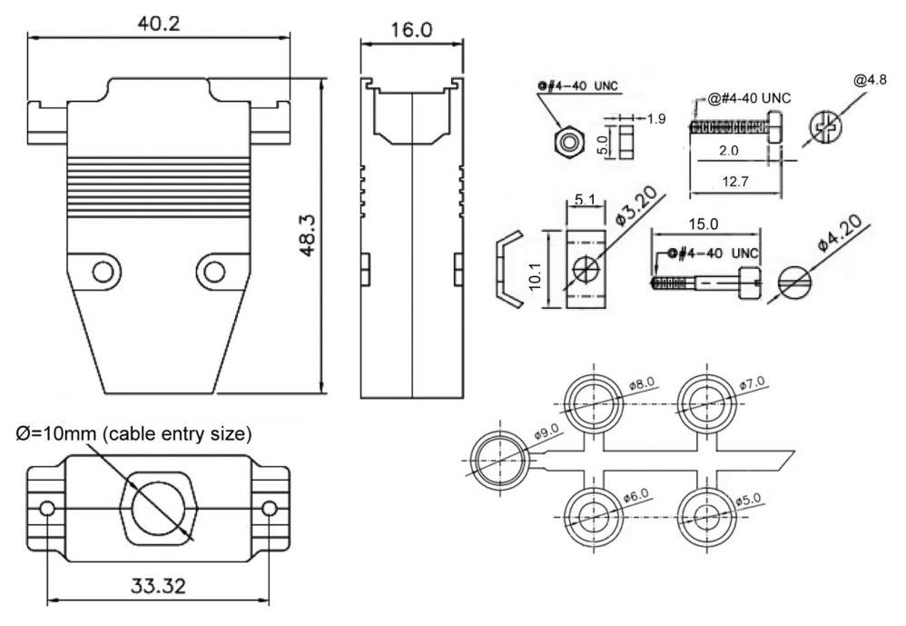 Encitech CCOV15-ME-RG 2360-0107-02 D-SUB Gehäuse Polzahl: 15 Zinkdruckguss 180° Metall 1St.