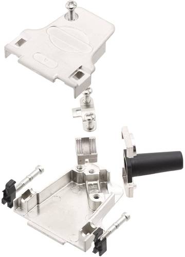 D45ZF37-RG+M3-K D-SUB Gehäuse Polzahl: 37 Zinkdruckguss 45° Metall 1St.