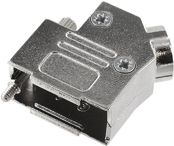 Encitech D45ZK09-NM-K 6560-0166-11 D-SUB Gehäuse Polzahl: 9 Zinkdruckguss 45° Metall 1St.