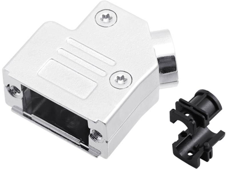 Encitech DVSL37-K 6560-0206-34 D-SUB Gehäuse Polzahl: 37 Zinkdruckguss 45° Metall 1St.