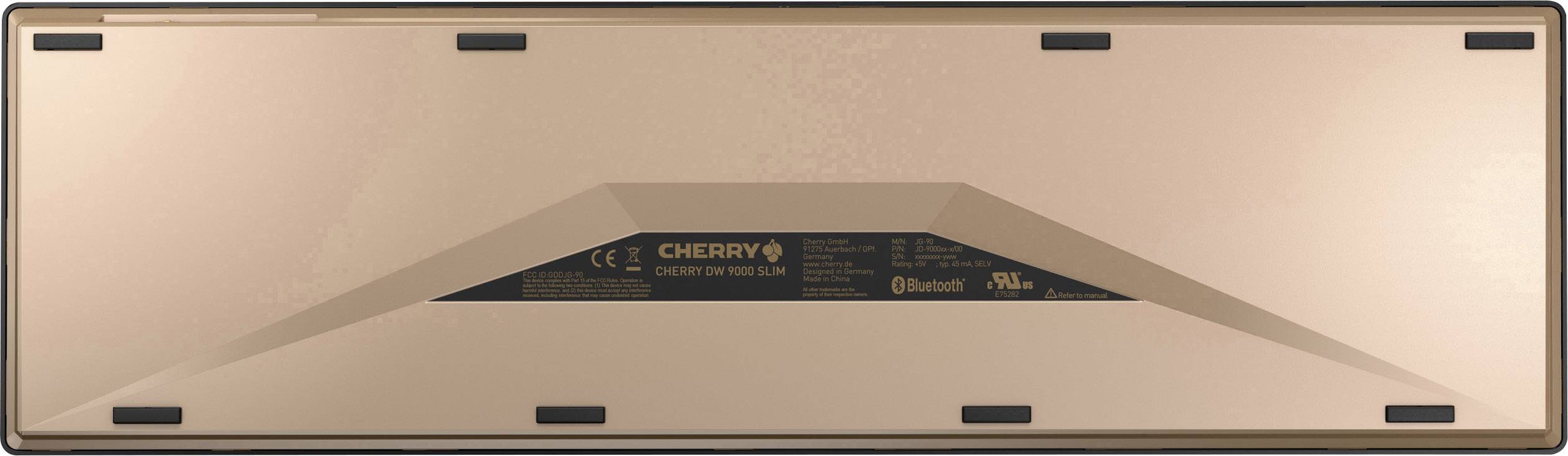 CHERRY DW 9000 Slim Bluetooth® Tastatur, Maus-Set US-Englisch, QWERTY Schwarz