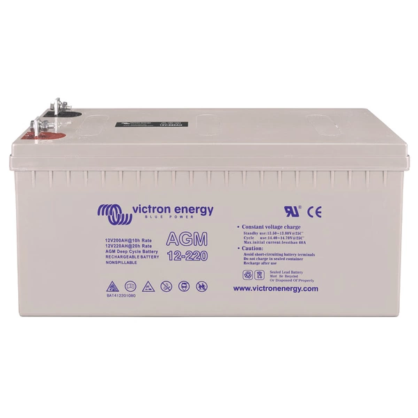 Victron Energy Deep Cycle BAT412201084 Bleiakku 12V 220Ah Blei-Vlies (AGM) (B x H x T) 238 x 522 x 240mm Victron Energy Deep Cycle BAT412201084 Bleiakku 12V 220Ah Blei-Vlies (AGM) (B x H x T) 238 x 522 x 240mm
