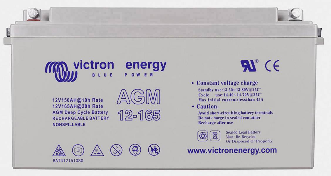Victron Energy Deep Cycle BAT412151084 Bleiakku 12V 165Ah Blei-Vlies (AGM) (B x H x T) 172 x 485 x 240mm