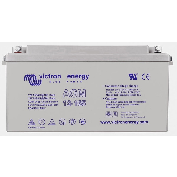 Victron Energy Deep Cycle BAT412151084 Bleiakku 12V 165Ah Blei-Vlies (AGM) (B x H x T) 172 x 485 x 240mm Victron Energy Deep Cycle BAT412151084 Bleiakku 12V 165Ah Blei-Vlies (AGM) (B x H x T) 172 x 485 x 240mm