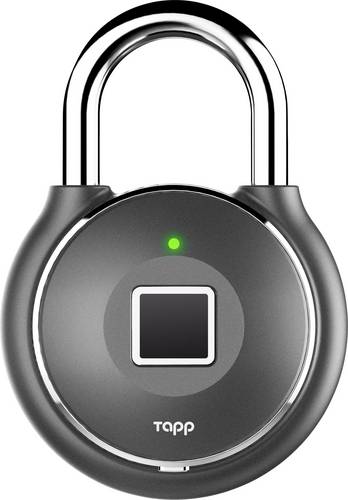 Tapplock one plus - gun metal Vorhängeschloss 56mm Bluetooth Gunmetal Fingerabdruckschloss, Bluetoo