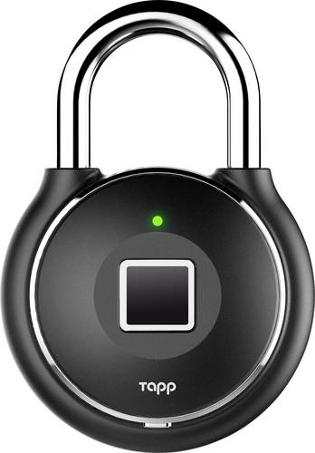 Tapplock one plus - midnight black Vorhängeschloss 56mm Bluetooth Midnight Black Fingerabdruckschlo