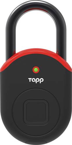 Tapplock Lite - flame red Vorhängeschloss 55mm Bluetooth Flame Red Fingerabdruckschloss, Bluetooth-