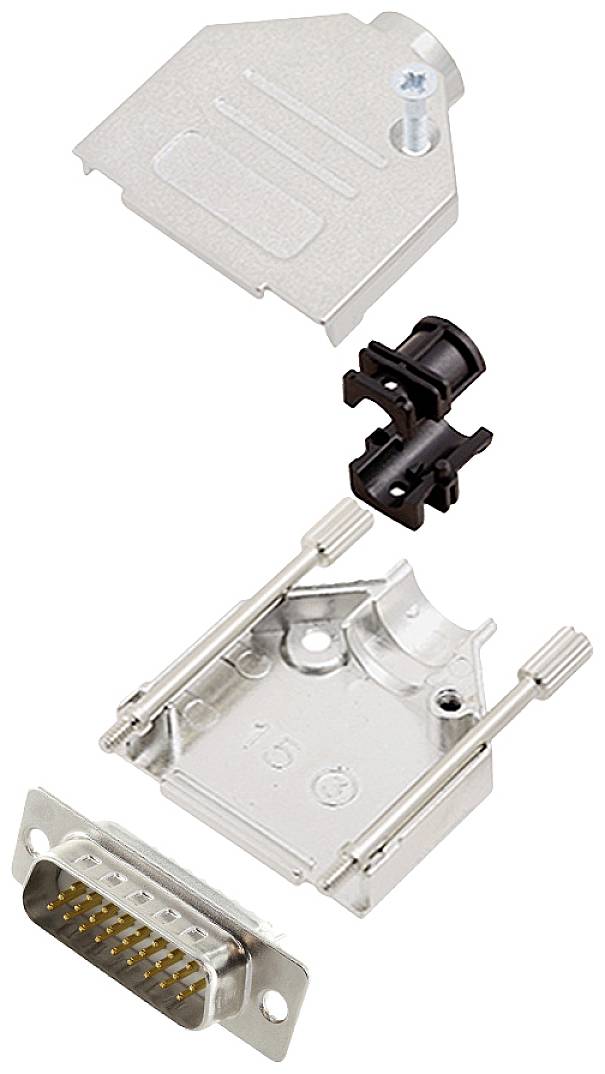 Encitech DTZK15-HDP26-W-K 6355-8012-02 D-SUB Stiftleisten-Set 180 ° Polzahl: 26 Lötkelch 1 St.