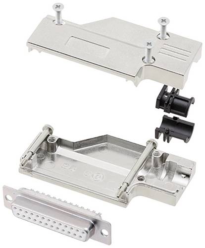Encitech DCMR25-FK-DBS-W-K 6355-8065-13 D-SUB Buchsenleisten-Set 90 ° Polzahl: 25 Lötkelch 1 St.
