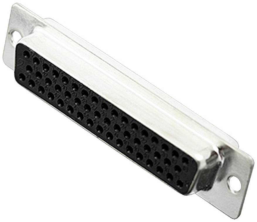 Encitech DB50-SS 2101-0180-15 D-SUB Buchsenleiste 180° Polzahl: 50 Lötkelch 1 St. Tray