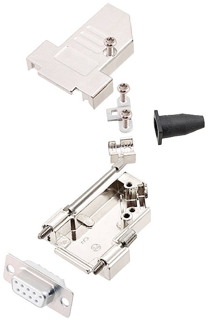 Encitech DTSL09-LJSRG-S-DMS-W-K 6355-8042-31 D-SUB Buchsenleisten-Set 45 ° Polzahl: 9 Lötkelch 1 St