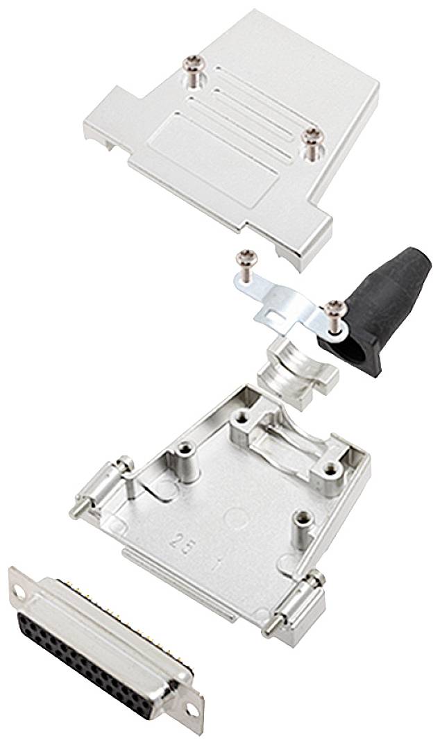 Encitech DTSL25-SJSRG-T-DBS-K 6355-0086-13 D-SUB Buchsenleisten-Set 180° Polzahl: 25 Lötkelch 1St.