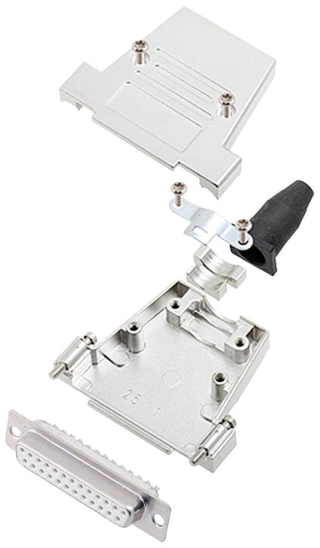 Encitech DTSL25-SJSRG-T-DBS-W-K 6355-8086-13 D-SUB Buchsenleisten-Set 180 ° Polzahl: 25 Lötkelch 1