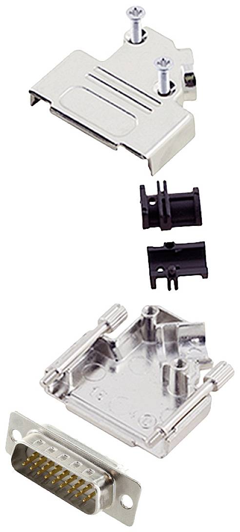 Encitech D45ZK15-HDP26-W-K 6355-8013-02 D-SUB Stiftleisten-Set 45° Polzahl: 26 Lötkelch 1St.