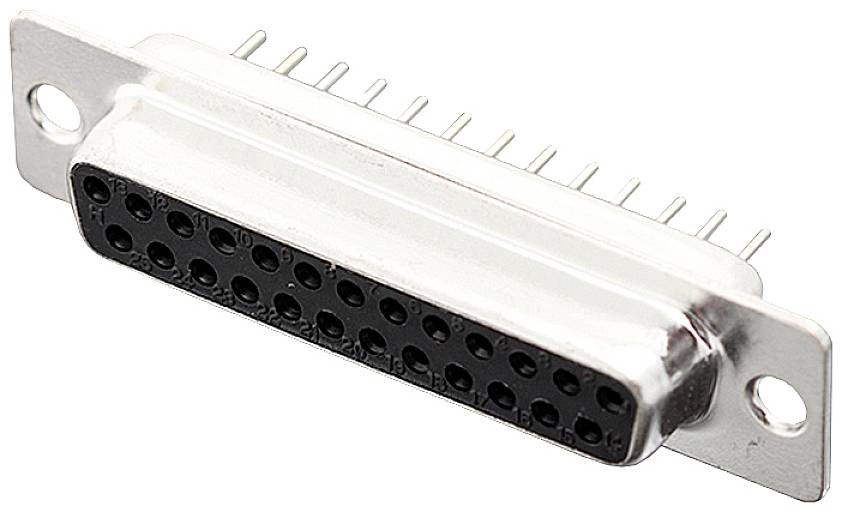 Encitech DD25-FTBS 2103-0100-13 D-SUB Buchsenleiste 180° Polzahl: 25 Lötpins Tray