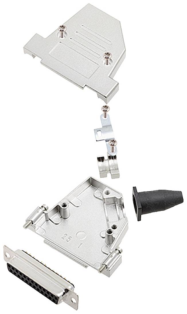 Encitech DTSL25-SJSRG-S-DBS-K 6355-0090-13 D-SUB Buchsenleisten-Set 45° Polzahl: 25 Lötkelch 1St.