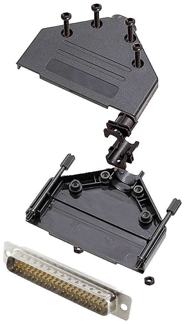 Encitech DTPK-P-37-HDP62-W-K 6355-8053-04 D-SUB Stiftleisten-Set 180 ° Polzahl: 62 Lötkelch 1 St.