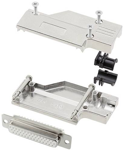 Encitech DCMR25-FK-HDS44-W-K 6355-8066-13 D-SUB Buchsenleisten-Set 90 ° Polzahl: 44 Lötkelch 1 St.