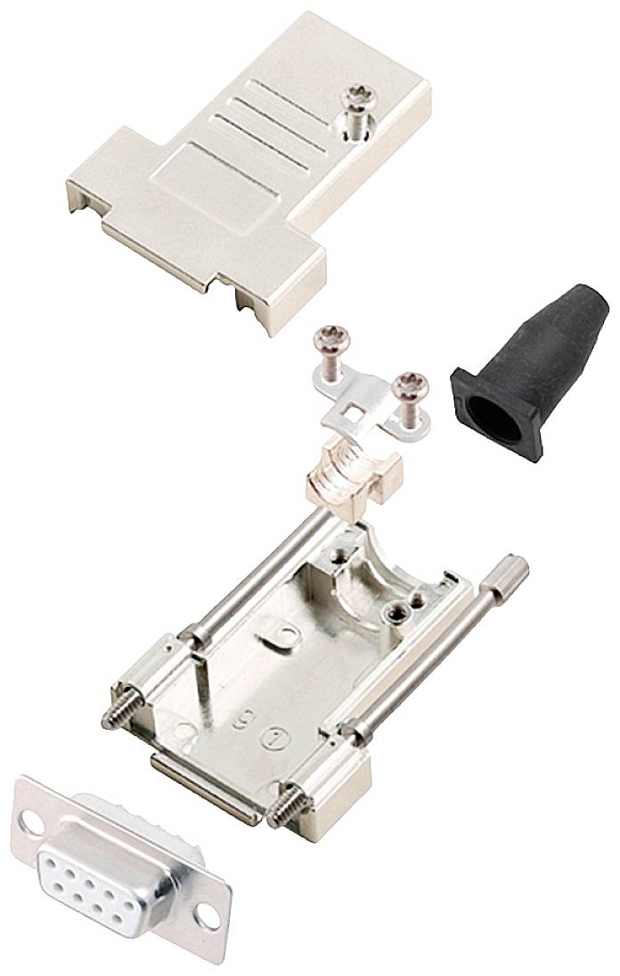 Encitech DTSL09-LJSRG-T-DMS-W-K 6355-8040-31 D-SUB Buchsenleisten-Set 180 ° Polzahl: 9 Lötkelch 1 S