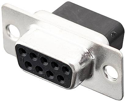 Encitech DBC09-SS 2101-0190-11 D-SUB Buchsenleiste 180° Polzahl: 9 Crimpen Tray