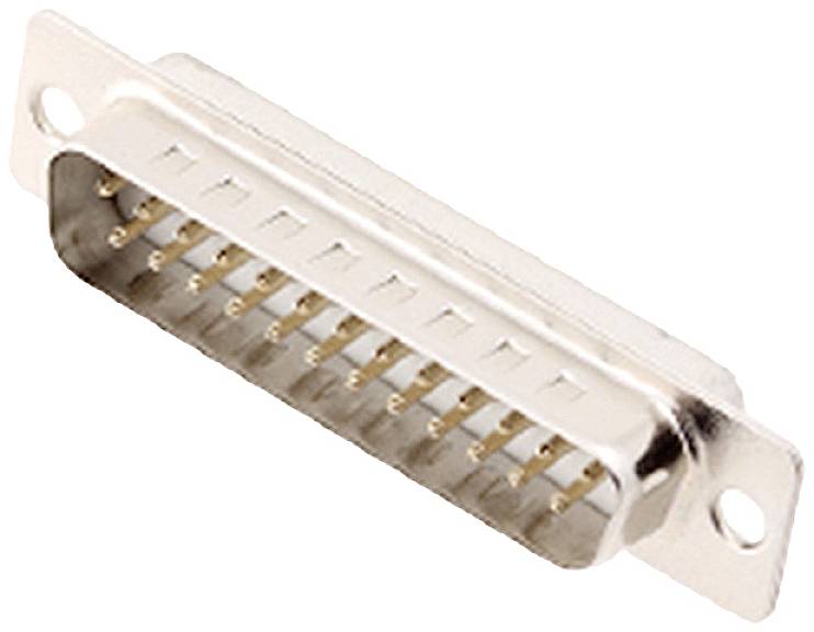 Encitech DM25-SP-W 2108-0200-03 D-SUB Stiftleiste 180° Polzahl: 25 Lötkelch 1 St. Tray