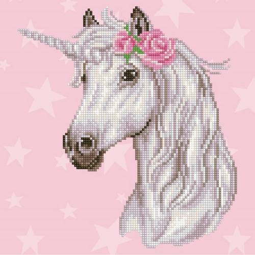 Diamond Dotz Einhorn 32x32cm DD-49298